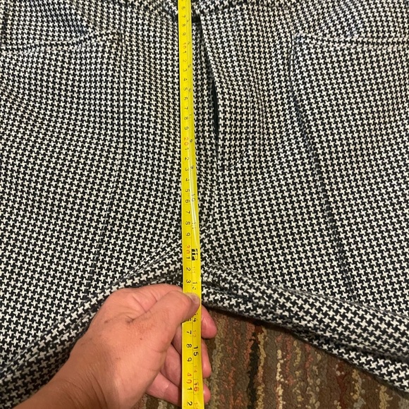 Anthropologie The Essential  Houndstooth Bootcut Trouser Pants Sz 14 - Picture 5 of 6